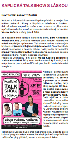 ČLÁNEK ZE ZPRAVODAJE 6/2025 - druhá část